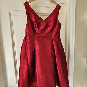 Coast Red Satin Party Dress